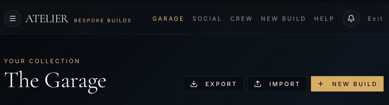 Header with navigation
